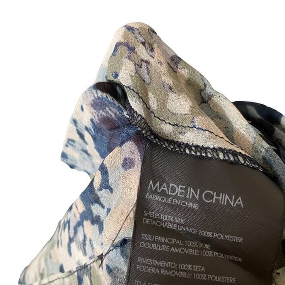 Club Monaco Delaynee Dress Shift Sheer Navy Size 6 - Picture 9 of 14